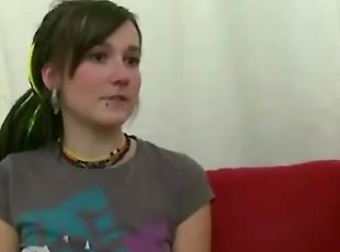 Two teens study lesbian sex with their school teacher on the Christmas eve